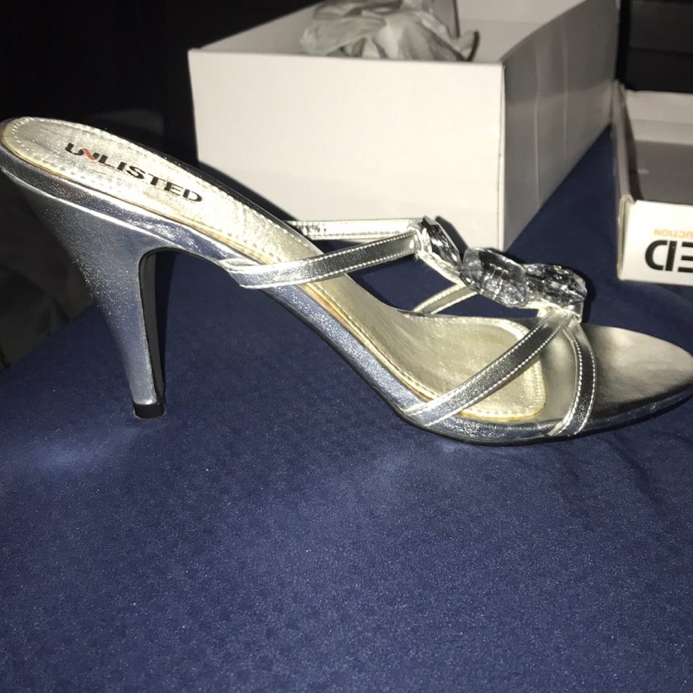 Silver High Heel